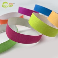 Bracelet en papier Tyvek couleur néon uni bon marché
