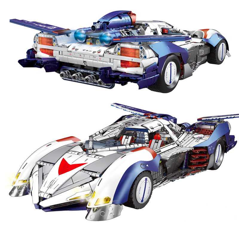 Jie Star 92033 MOC Creative Technical Asurada G.S.X Car Race