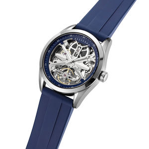 Premium 316L Stainless Steel Mechanical Wristwatch with Sapphire Crystal Dial & Fluororubber Strap for <b>Men</b> - Product Image 1