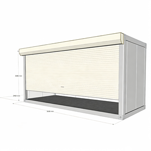 <span class=keywords><strong>Casa</strong></span> Contenedor Expandible de Acero Prefabricada, Moderna y Personalizada, de Montaje Rápido, Modular, Portátil, para Exteriores, Tipo Garaje - Product Image 1