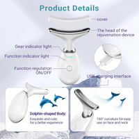 Nuevo Dispositivo de Belleza para el Cuello Antiarrugas ABS, Herramienta para el Cuidado de la Piel en el Hogar, Rodillo Limpiador Facial Profundo, Removedor de Arrugas y Estiramiento Facial