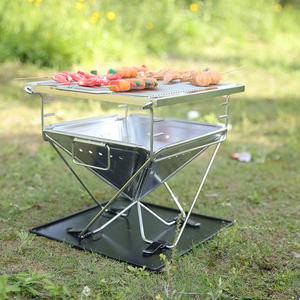Portable Detachable Outdoor Camping Wood Burning Stove Foldable Stainless Steel BBQs <strong>Grill</strong> <strong>Folding</strong> Camping <strong>Charcoal</strong> <strong>Grill</strong> - Product Image 2