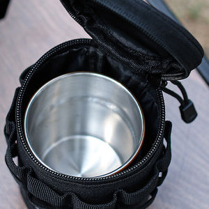 Sac de rangement pour tasses à eau en nylon pour le camping en plein air, pochette d'organisation durable pour tasses tactiques, bouteille d'eau de voyage - Product Image 3
