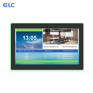Tablette Android LCD 15,6 pouces OEM à montage mural avec barre lumineuse LED intégrale PoE pour la réservation de salles de réunion - Product Image 1