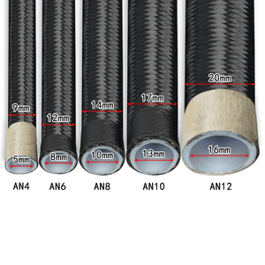 Tuyau de carburant tressé en PTFE Asahi AN4 AN6 AN8 AN10 AN12, tuyaux de refroidissement - Product Image 1