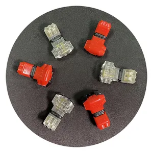 XC-JXD-T2 non peeling stripped red clear 2pin 18-22AWG 0.5-0.75mm electrical fast wire connector for led light