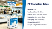 Comptoir d'échantillonnage pour la promotion d'événements en intérieur