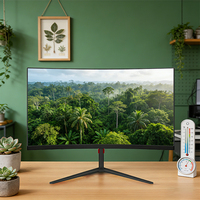 Monitor Gaming Desktop Lengkung 31,5 Inci Resolusi 1920*1080 Panel LCD VA FHD 200Hz Anti-Silau yang Dapat Dikustomisasi