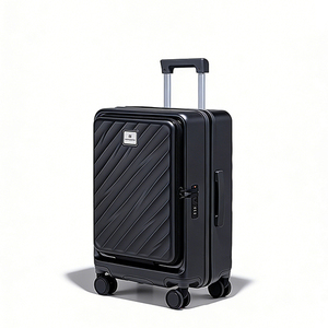 <span class=keywords><strong>Valise</strong></span> en plastique de grande capacité 20/24 pouces, cadre en PC léger, robuste et durable, peut être utilisée comme bagage à main - Product Image 4