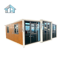 Conteneur mobile professionnel extensible de 20 pieds pour habitation, en acier galvanisé à chaud épaissi, avec panneaux sandwich EPS respirants