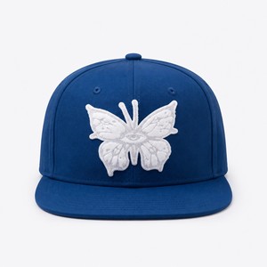 Gorra de Visera Plana de 6 Paneles Bordada en Chenilla T&L, 100% Algodón, Impermeable, para Carreras de Karting, Venta al Por Mayor - Product Image 2