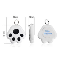 Traceur GPS intelligent miniature anti-perte en forme de patte de chien, étanche IP67, léger (13g), en plastique, autonomie 10-20h