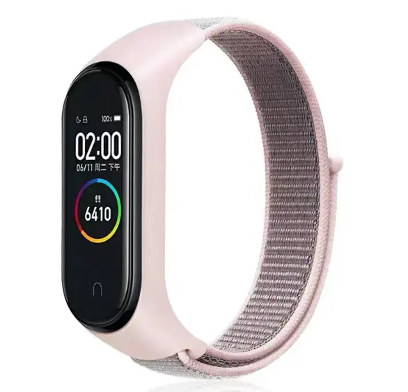 Banda de reposição para smartwatch, alça de nylon para Xiaomi Mi Band 7 6 5 4 3 correa para Xiaomi Mi band 4