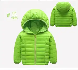 Roupa infantil de inverno, jaqueta quente para crianças, meninos e meninas, pato branco