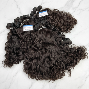 Extensiones de Cabello Humano Vietnamita Virgen de Primera Calidad – Ondulado Natural, Puntas Gruesas y Voluminosas, Proveedor de Fábrica - Product Image 5