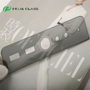 Felix Glass - Best Selling CNC Custom Tempered Glass with Silk <b>Screen</b> for Smart <b>Door</b> Panel - Product Image 1