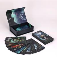 Jeu de tarot Oracle personnalisé en usine, haute qualité, avec pelliculage mat, bordure métallisée et guide