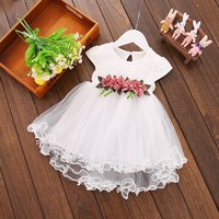 Robe de princesse Annshine Fashion 2026 nouvelle collection été pour filles avec fleur à la taille, robe-jupe pour bébé