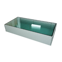 Fenêtre de salle blanche industrielle verticale fixe en alliage d'aluminium, conforme aux normes GMP, avec verre trempé