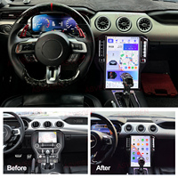 Autoradio Android 12 14,4 pouces avec GPS pour Ford Mustang 2015-2023, 4/8 Go de RAM + 64/128 Go de ROM, écran tactile