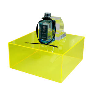 3Mm Neon Màu Xanh Lá Cây Acrylic Hiển Thị Riser Huỳnh Quang Lucite 5 Sided Cube Hộp Trang Trí Cho Sản Phẩm Hiển Thị - Product Image 6