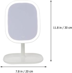 <b>LED</b> Light Magnifying Desktop <b>Makeup</b> <b>Mirror</b> with 360 Swivel Personalized Design Double Sided 10X Zoom - Product Image 3