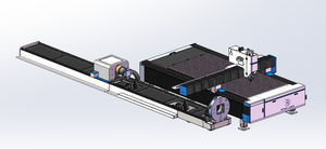 Machine <span class=keywords><strong>de</strong></span> découpe laser à fibre <span class=keywords><strong>de</strong></span> haute qualité, haute résistance, bonne stabilité, résistante à la déformation, pour tôles et tubes (double usage) - Product Image 5