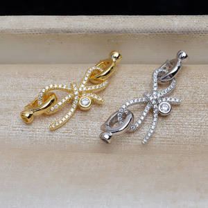 Collar y Pulsera de Plata S925 con Forma de T y Cierre de Hebilla Redonda, Accesorio para Manualidades, JG5236, Fornituras de Joyería - Product Image 3