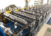 Machine de formage à froid de tôles de toiture à double couche, contrôlée par système PLC Delta automatique, pour tôles de couverture métalliques