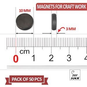 סט מגנטים כדוריים קטנים קבועים של JUKR לשימוש תעשייתי דגם NdFeB דרגה N35-N52 (קוטר 10 מ\\\"מ עובי 3 מ\\\"מ חיתוך אריזה 50) - Product Image 5