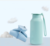 Gobelet d'eau pliable en silicone créatif, bouteille d'eau rétractable portable, gourde de sport, tasse de voyage