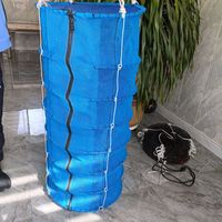 8 couches de filet d'huitre de 38mm, Cage d'élevage de poisson festonné, filets de lanterne festonné