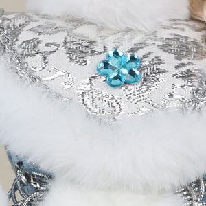 Año Nuevo azul Rusia <span class=keywords><strong>Snegurochka</strong></span> eléctrico con música Rusa hecho a mano chica animada figura juguetes nieve chica para niños regalos - Product Image 6