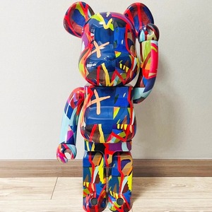 ตุ๊กตาหมี <span class=keywords><strong>Bearbrick</strong></span> <span class=keywords><strong>1000</strong></span>% ของตกแต่งเรซิ่นสำหรับห้องนั่งเล่น ขนาด 70 ซม. ของขวัญขึ้นบ้านใหม่ ของเล่นสะสม - Product Image 3