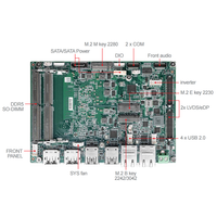 Nouvelle carte mère MS-CF19 Intel Ultra5/7 3,5 pouces SBC DDR5 RAM 96 Go Meteor Lake-U sans ventilateur, ultra basse consommation, haute performance