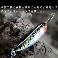 LETOYO Leurre de pêche 40mm 5.5g/70mm 8.5g Flottant Minnow et Crayon coulant Mini Truite Bass Bait for Fishing Casting Lure
