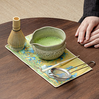 Ensemble de fouet à matcha en bambou écologique en gros, design moderne fait à la main, ensemble cadeau de thé japonais avec bol à matcha, accessoires à thé