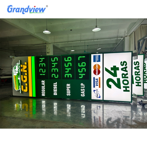 Panneau de signalisation de station-service <span class=keywords><strong>à</strong></span> LED, panneau d'affichage des <span class=keywords><strong>prix</strong></span> du carburant, <span class=keywords><strong>tour</strong></span> publicitaire extérieure, panneaux directionnels - Product Image 1