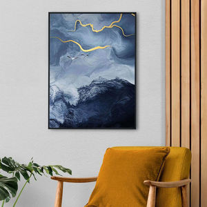 Impresión en Lienzo de Paisaje en Blanco y Negro, Lujosa Pintura al Óleo con Marco, Arte Mural Moderno Tríptico para Decoración de Sala de Estar y Dormitorio - Product Image 4