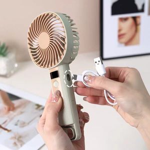 Ventilador Plegable con Compresa de Hielo, Viento Turbo de Alta Velocidad, Mini Enfriador Portátil Recargable por USB para Escritorio y Exteriores - Product Image 2