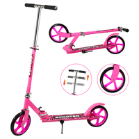 Trottinette à pédales réglable moderne de haute qualité pour enfants à deux roues en PU pliable pour une utilisation en extérieur