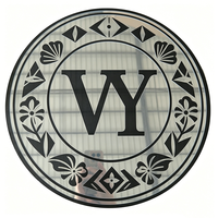 Miroir décoratif en acrylique style Chrome Hearts de luxe, personnage de dessin animé gothique, décoration murale pour l'esthétique de la maison