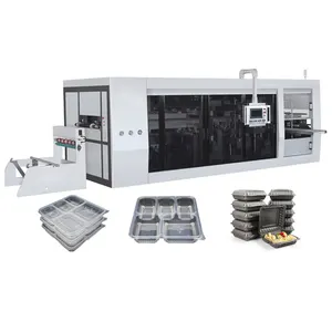 Fully Automatic Three-Station Four-Station Forming Machine Disposable Plastic Lid Clamshell Box Egg Tray Thermoforming Machine