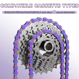 Chaînes de vélo 8, 9, 10, 11, 12 vitesses pour VTT et vélo de route, chaînes de vélo SL/EL 116/126L, accessoires de cyclisme de haute qualité - Product Image 3