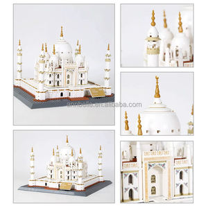 1113 pièces de blocs en plastique ABS, modèle de mosquée célèbre, Masjid Taj Mahal en Inde, design <span class=keywords><strong>grand</strong></span> et détaillé avec rapports de test CPC CE - Product Image 4