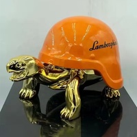 Statues de tortue de haute qualité personnalisées en usine 40cm Sculpture en résine Candy Chrome Pop Art pour galerie d'art