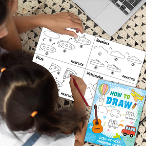 儿童涂鸦卡通分步绘画书 早教趣味涂色书 - Product Image 4