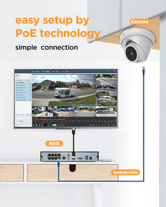 Caméra IP Mini Turret 4COVR 6MP 5MP avec capteur Sony, PoE, vision nocturne, détection faciale IA, surveillance de sécurité intérieure/extérieure - Product Image 3