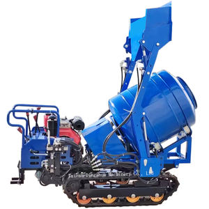 Mesin mixer beton/mixer beton dengan mesin pompa diesel/Mixer beton mortar semen tipe crawler Mini - Product Image 5