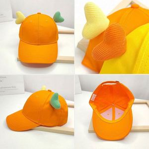 Casquette de baseball pour enfants, motif dessin animé, logo personnalisé en relief, coton doux, visière incurvée, réglable, pour promotion de marque et événements - Product Image 5